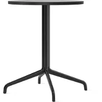 Audo Copenhagen Harbour Column Table à Manger Star base | Ø: 60 cm | Black Oak
