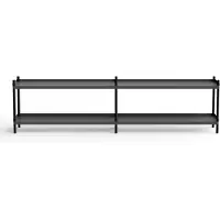 Nine Bolt Étagère Anthracite | Black Stained Oak | 200 x 2 Shelves