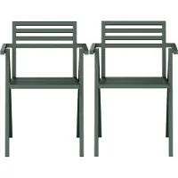 Nine 19 Outdoors Fauteuil Empilable Green