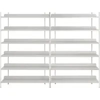 Muuto Compile Shelving System Lot de Grey | Configuration 8