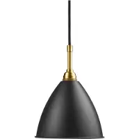 Gubi Bestlite BL9 Suspension Brass Base | Soft Black Shade | Small