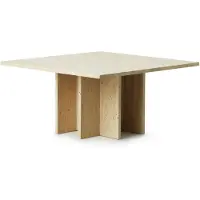Normann Copenhagen Table basse Edge en travertin grand format