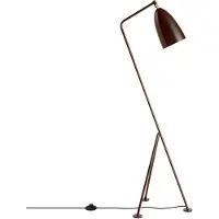 Gubi Lampadaire Gräshoppa Walnut Brown Glossy