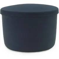 Normann Copenhagen Pouf de rangement dissimulé bleu acier petit