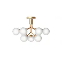 Nuura Apiales 9 Plafonnier Brushed Brass|Opal White