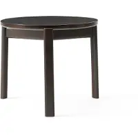Audo Copenhagen Passage Lounge Table Dark Lacquered | Ø50
