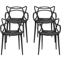 Kartell Masters Chaise Black | 2 chairs