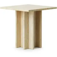 Normann Copenhagen petite table basse Edge en travertin