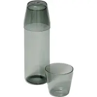 Nine - Milk set of 1 Carafe + 2 Glasses Grey NINE