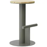 Normann Copenhagen Tabouret de bar à poteau 65 cm pin/gris