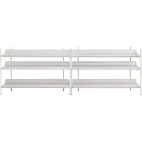 Muuto Compile Shelving System Lot de Grey | Configuration 6