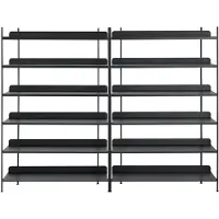 Muuto Compile Shelving System Lot de Black | Configuration 8