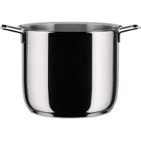 Alessi Pots Pans, Poêle + casserole, Argent