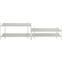 Muuto Compile Shelving System Lot de Grey | Configuration 5