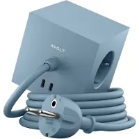 Avolt Square 1 USB-C Extenseur de Puissance Shark Blue | 1,8 m