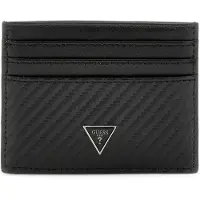 GUESS pour homme. SMMTCLLEA25 Porte-cartes mito en cuir véritable noir (OSFA), Casuel