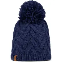 Buff Knitted & Fleece Beanie Bleu