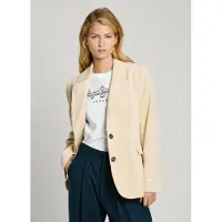 Pepe Jeans pour femme. PL402459 Blazer beige Cara beige (M), Blanc, Casuel, Coton