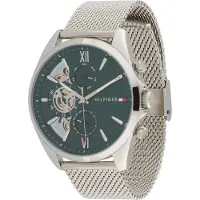 Tommy Hilfiger Montre à affichage analogique 'BAKER' vert / argent