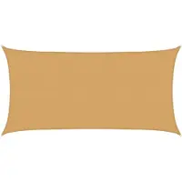 vidaXL Voile d'ombrage 160 g/m² rectangulaire sable 2,5x5 m PEHD