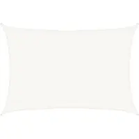 vidaXL Voile d'ombrage 160 g/m² Blanc 3,5x5 m PEHD
