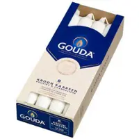 GOUDA Bougies couronnes Blanc 8 pièces (8 pcs)