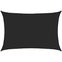 vidaXL Voile d'ombrage 160 g/m² Noir 3,5x5 m PEHD