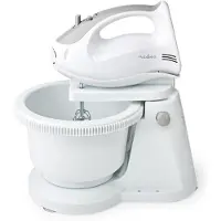 Nedis Mixeur à main 200W 5 vitesses Turbo Bol mixeur gr-ws KAHM110CWT