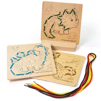 Bigjigs Fil sur numéro Dinosaure en bois