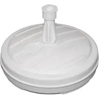 Eda Plastiques EDA 010703 BL EDA Pied de parasol, plastique, rond, 430 mm, blanc