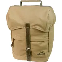 Polydaun Sacoche vélo Greenlands Canvas - Sacoche vélo Travel - 20 litres - brun chameau - doublée en denim - housse de pluie incluse