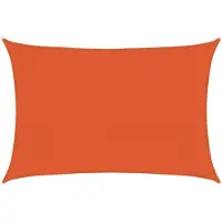vidaXL Voile d'ombrage 160 g/m² Orange 3,5x5 m PEHD