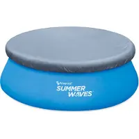 Summer Waves Pool Cover Bâche de protection ronde 244 cm Bâche de piscine