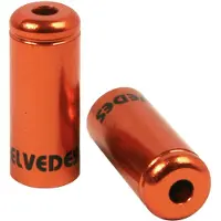 Elvedes Ø5.0 Mm Embout de câble de frein en aluminium Pour vélo 10 unités Golden Golden One Size