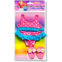 Heless Bikini de poupée avec pantoufles