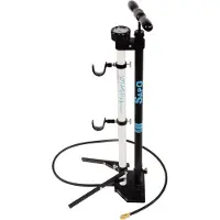 SAPO Hybrid Manometer Floor Pump Argenté 232 Psi