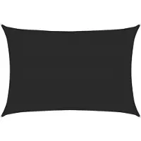 vidaXL Voile d'ombrage 160 g/m² Noir 3x4,5 m PEHD