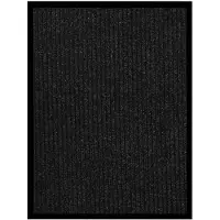 vidaXL Paillasson rayé Anthracite 60x80 cm