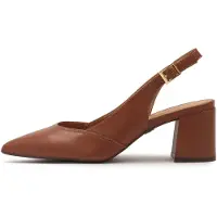 Kazar Escarpins à bride arrière marron