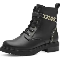 Marco Tozzi Bottines à lacets or / noir