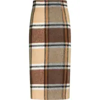 Nicowa Jupe 'Lanowa' beige / marron / gris / blanc