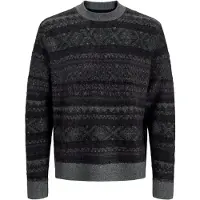 Jack & Jones Pull-over 'JORRidgewood' anthracite / gris foncé