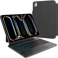 BlueBuilt Apple iPad Pro (2024) 11 Pouces Étui Clavier AZERTY Noir