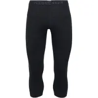 Icebreaker 200 Oasis Merino 3/4 Base Layer Pants Noir L Homme