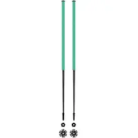 Les batons d'Alain - Bâtons de ski de randonnée - Emeraude - Taille 115 cm - Vert