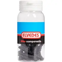 Elvedes 0.8-1.2 Mm Cable Protective Rubber 25 Units Argenté