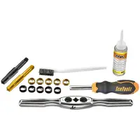 Icetoolz Thread Kit Cranks Pedals Argenté