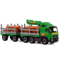 Cavallino Toys Camion de transport de bois Volvo avec remorque Jouet