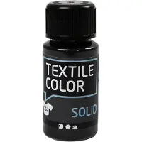 Creativ Company Peinture textile opaque - noir, 50ml