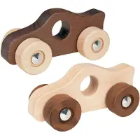 Goki Wooden Push Figure Race Car